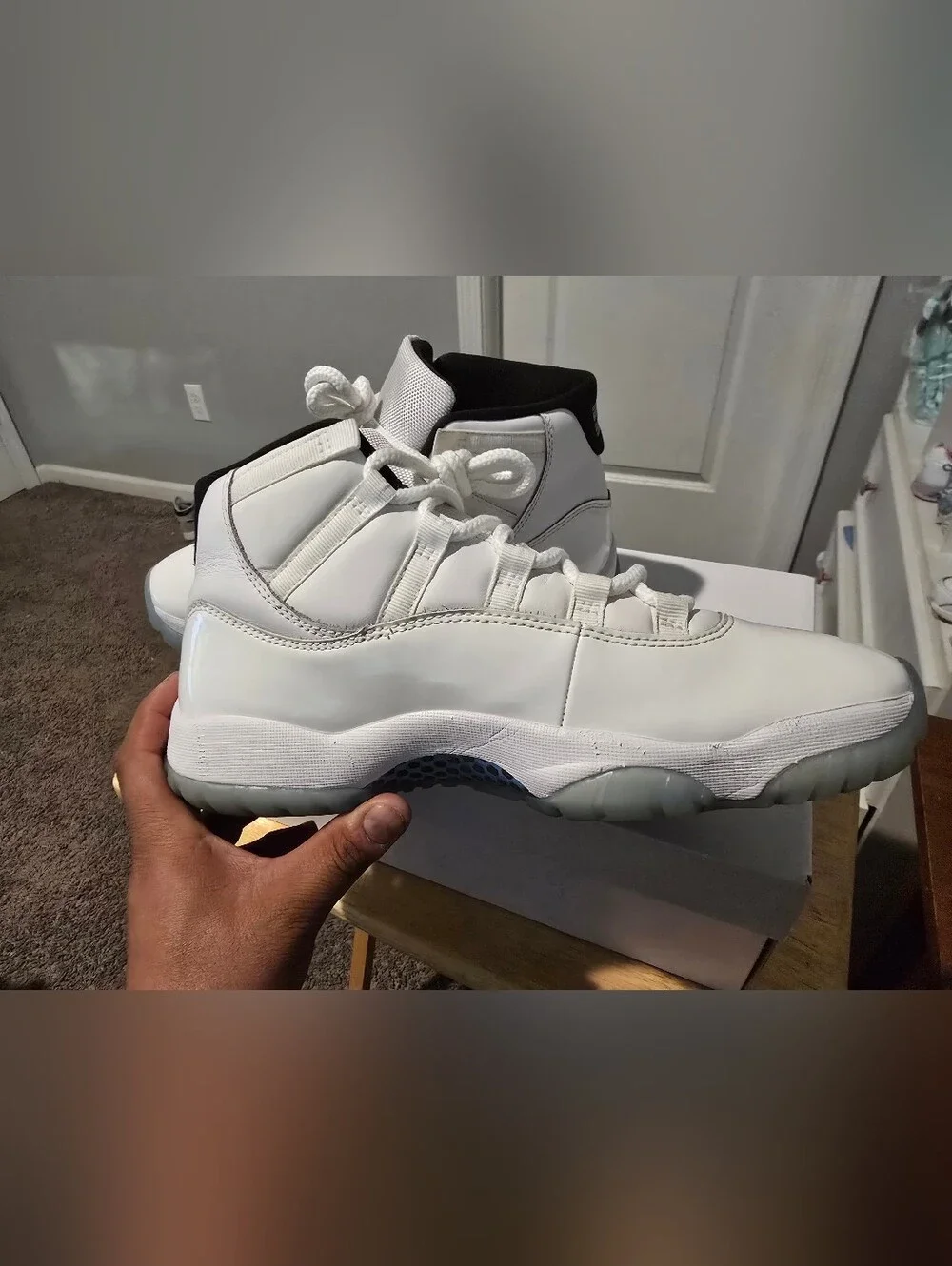 Authenticity Guarantee Air Jordan 11 ‘Legend Blue’ Men’s Size 8 CT8012‑104